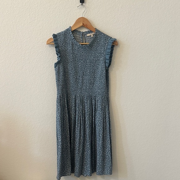 Chic Sleeveless Blue Midi Dress - Picture 1 of 4